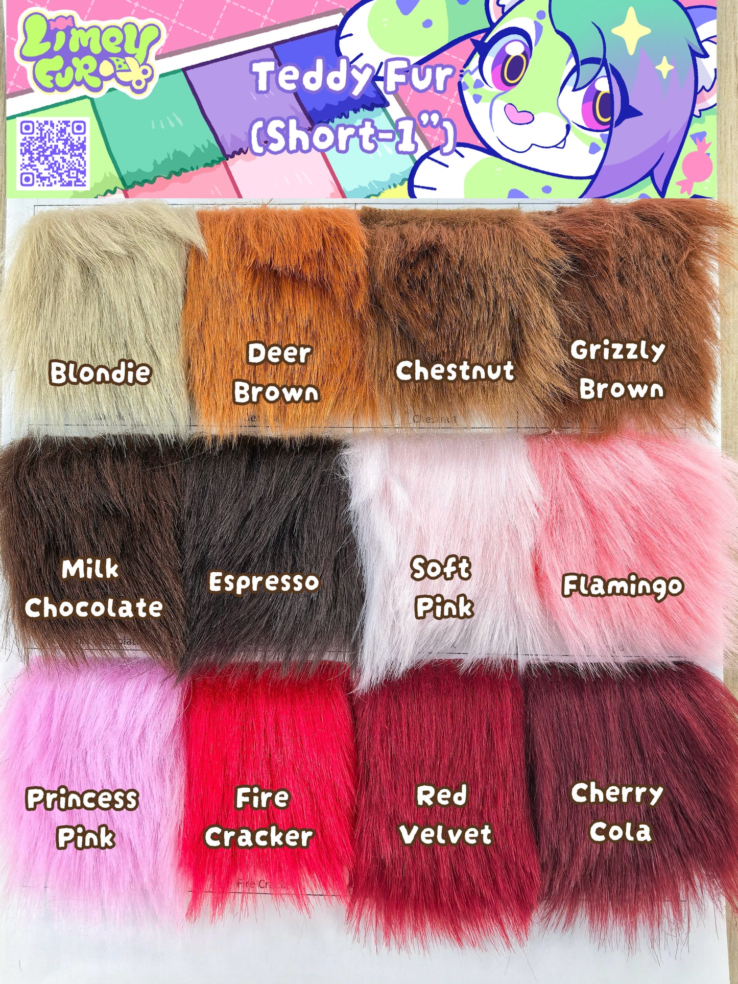 Teddy-fur Swatch Set