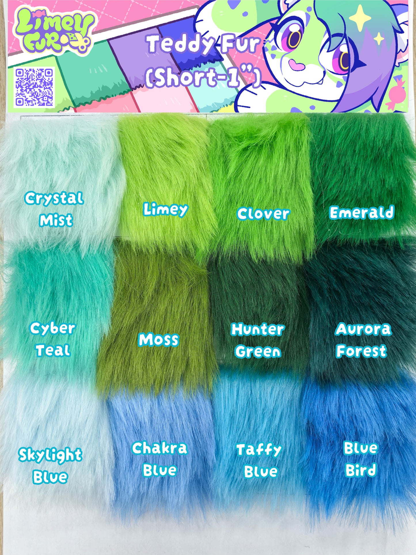 Teddy-fur Swatch Set
